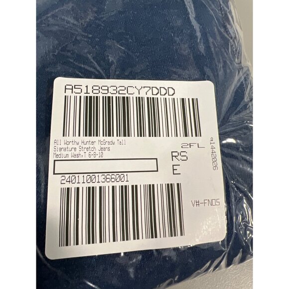 All Worthy Hunter McGrady Tall Signature Stretch Jeans Medium Wash T 6 8 10 - Picture 3 of 9